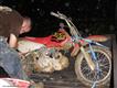 muddy dirt bike
