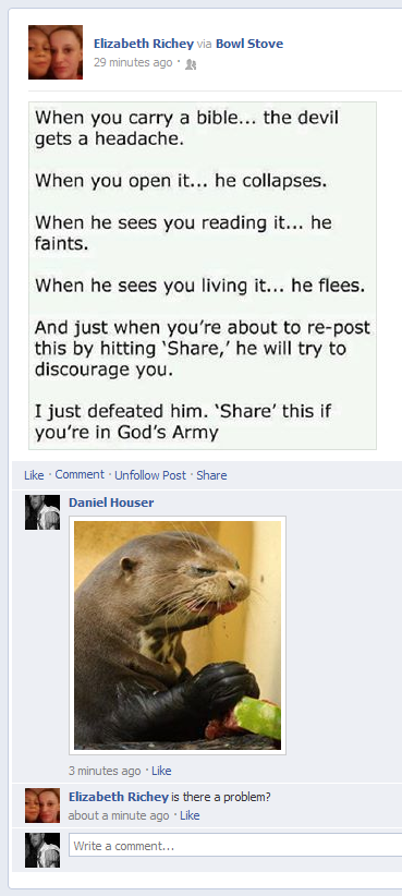 crying religious animal