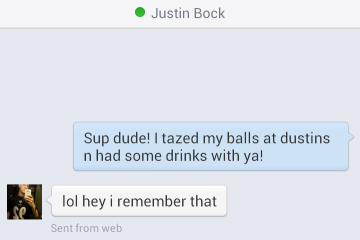 taze my balls drunk