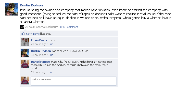 rape whistles